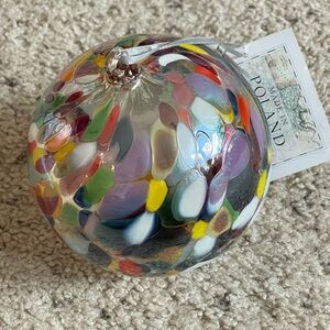 Colorful Glass Ornament made in Poland